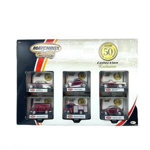 Matchbox 50 Collection Cadillac Ford Chevrolet Volkswagen Dennis Sabre 6 Car Set
